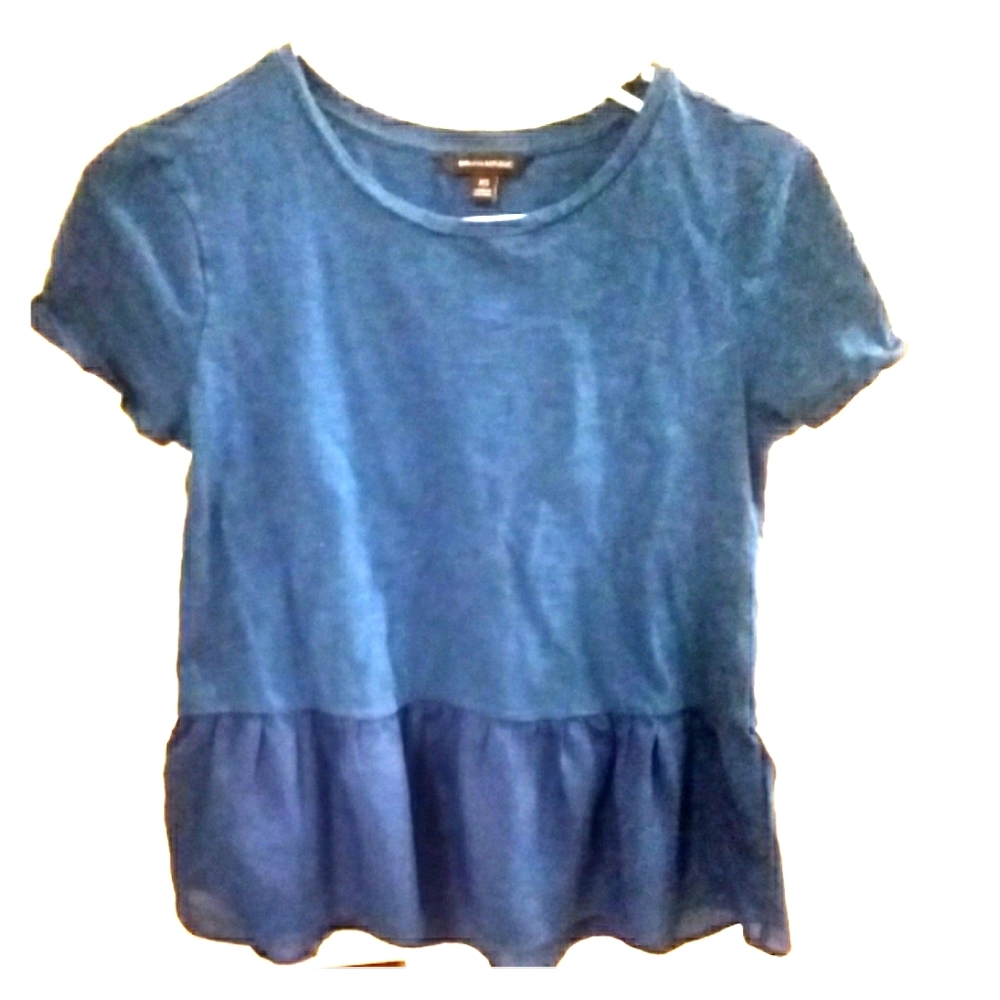 Royal blue, peplum top